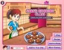 Sara cooking class game: chocolate cookies.