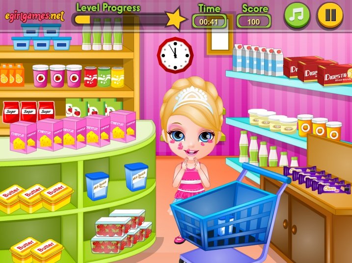online barbie shopping games