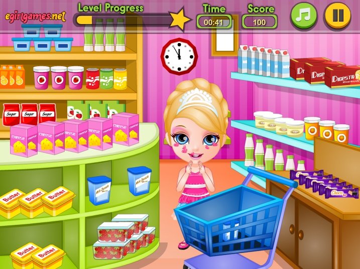 barbie shopping games