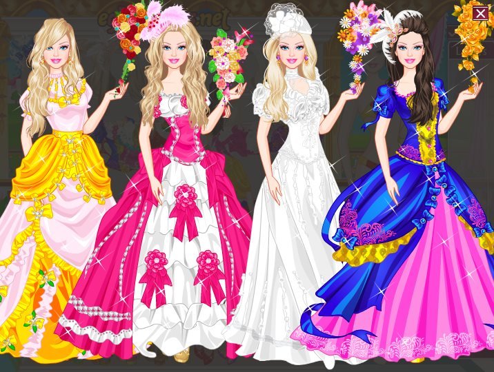 barbie wedding dress game