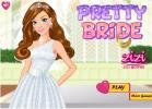 Beautiful and pretty bride dress up game.