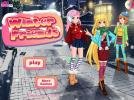 Winter anime dress up game.