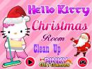 Hello Kitty Christams Room Clean up game. 