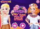 Design My Stylish Flower Crown game.