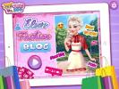 Elsa fashion blogging dress up game. 
