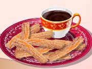 Play game Cooking School: chocolate churros