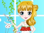 Girl in a flower shop game