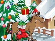 Horse picks up the presents game