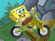 Sponge Bob on the motorbike