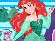 Princess Ariel in a clothing store