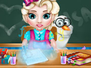 Baby Elsa School Time game