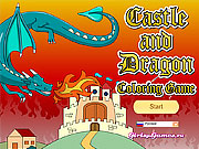 Castle and Dragon Coloring Game