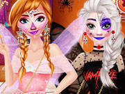 Game Frozen Sisters Halloween Party