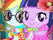 Twilight And Rainbow Pony Babies game
