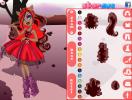 Clawdeen in red.