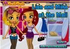 Lisa and Mina at the mall dress up game.