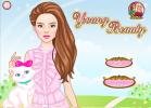 Young beauty dress up game.