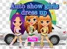 Auto show girls dress up game. 