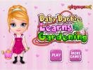 Baby Barbie learns Gardering game.