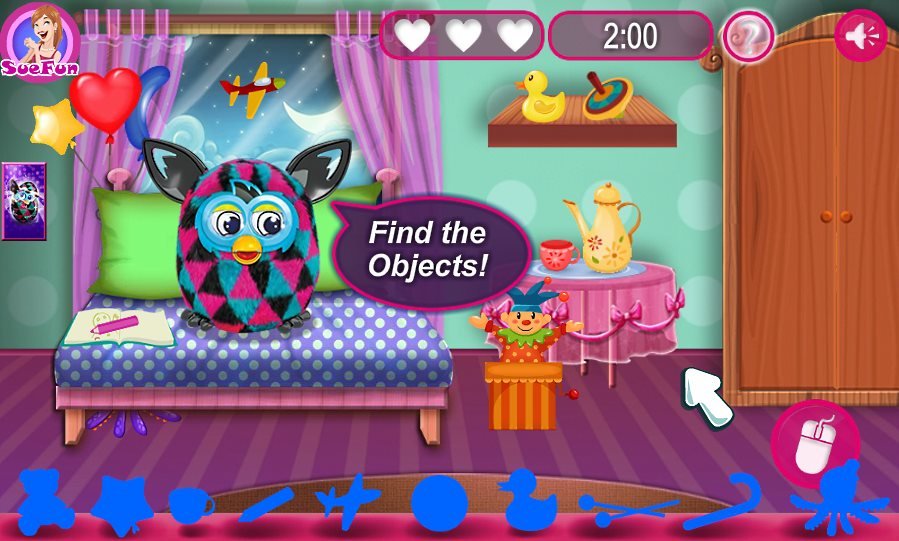 Room Furby Hidden Objects game