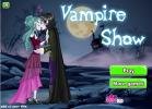 Vampires show kissing game.