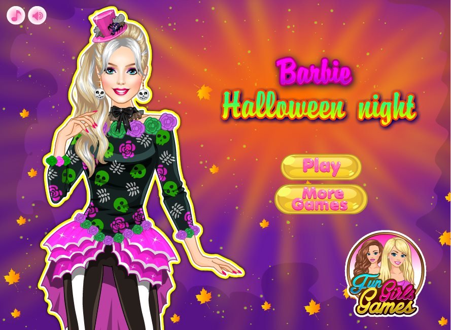 barbie halloween dress up games