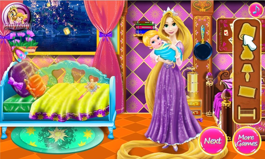  Mommy  Rapunzel  Crib Decor  Game  Fun Girls Games 