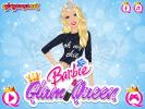 Barbie the glamorous queen dress up game.