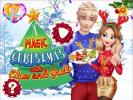 Magic Christmas with Elsa and Jack dress up game.