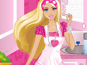 Game Barbie cleans the kitchen
