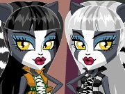 Game Chibi WereCat sisters dress up