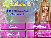 Hannah Montana Trivia game