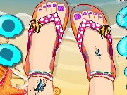 My beach sandals game