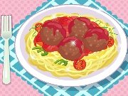 Spaghetti with meatballs