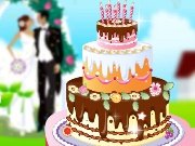 Wedding cake decoration game
