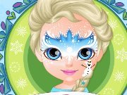 Baby Barbie Frozen Face Painting