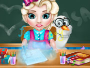 Baby Elsa School Time