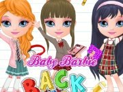 Baby Barbie goes to school