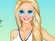 Play Barbie at beach Dress up