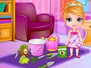 Game Barbie's daughter is gardening