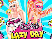 Super Barbie Lazy Day game
