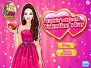 Play Barbie's date on Valentine's Day
