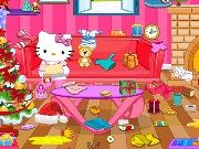 Hello Kitty Christmas Room Clean Up game