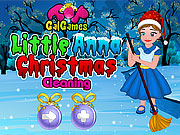 Little Anna Christmas Cleaning