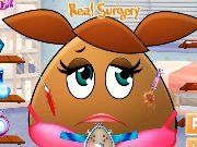 Girl Pou and the surgeon
