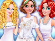 Princess in white dresses game