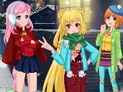 Winter Anime Dress Up game