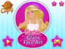 Glamorous face art barbie.
