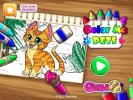 Color Me Pets coloring game.